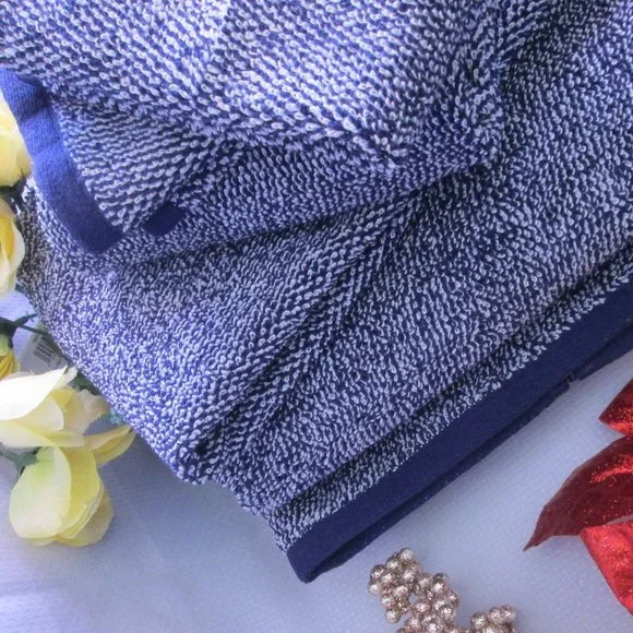 💖 SONOMA NAVY HEATHERED ULTIMATE BATH TOWELS – SET OF 6 💖 - Picture 4 of 15